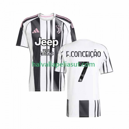 Jalkapallo Pelipaidat/Peliasut Juventus Francisco Conceicao 7 Kotipaita 2025-2026 Lyhythihainen